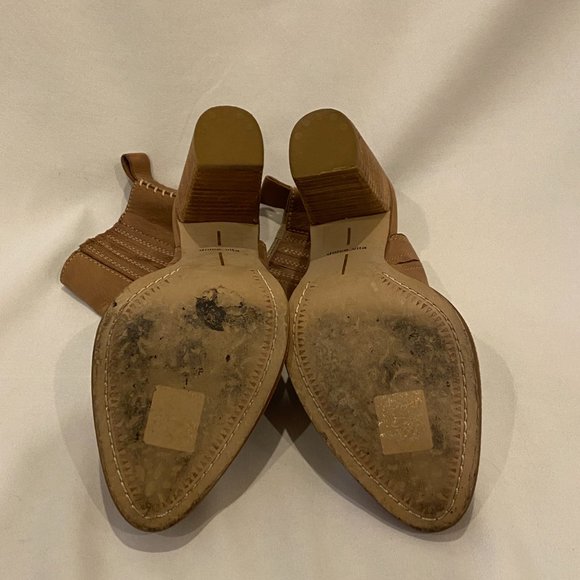 Dolce Vita Women's Heeled Boots Brown Leather Size 7.5 - Picture 3 of 5